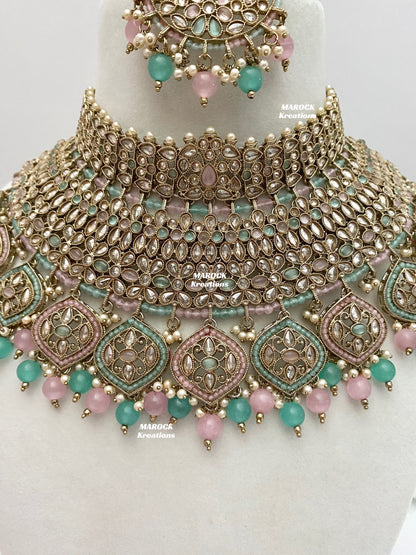 Tashi Premium Quality Polki Statement Bridal set