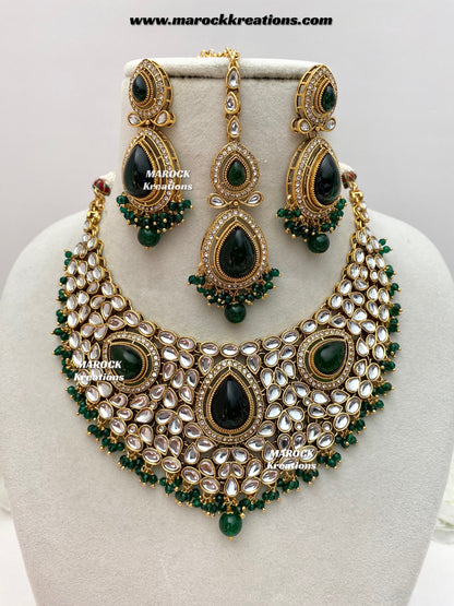 Veena Premium Quality Kundan Statement Necklace set