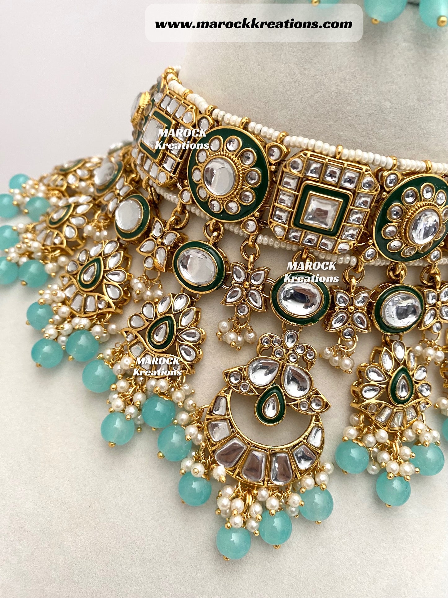 Mehak Premium Quality Kundan Statement Necklace set