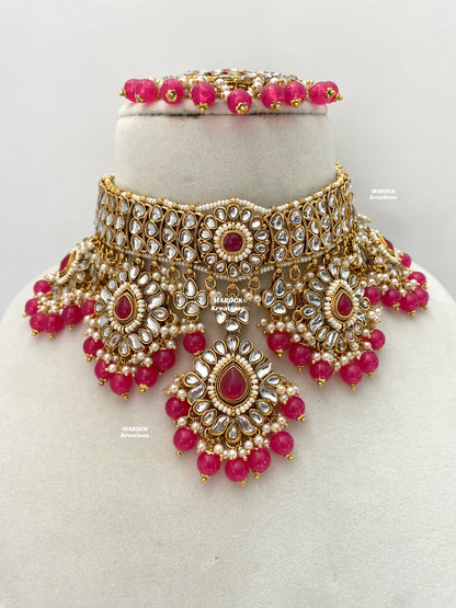Bhavika Premium Quality Kundan choker/Necklace set