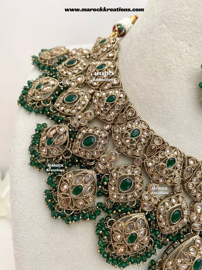 Shradha Polki Statement Necklace set/Bridal set