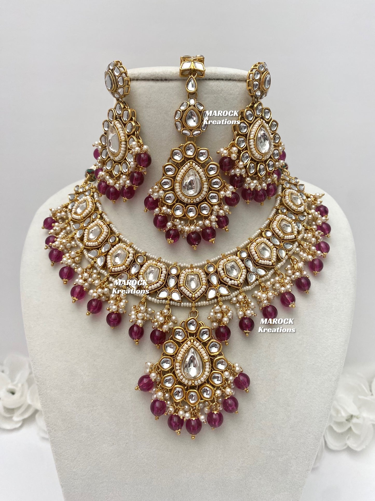 Sania Premium Quality Kundan Necklace set