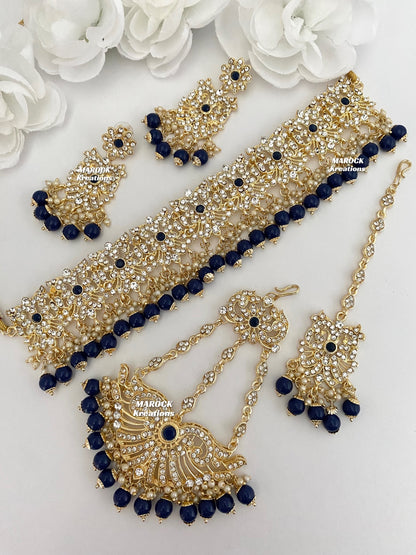 Gold base Pakistani Choker sets