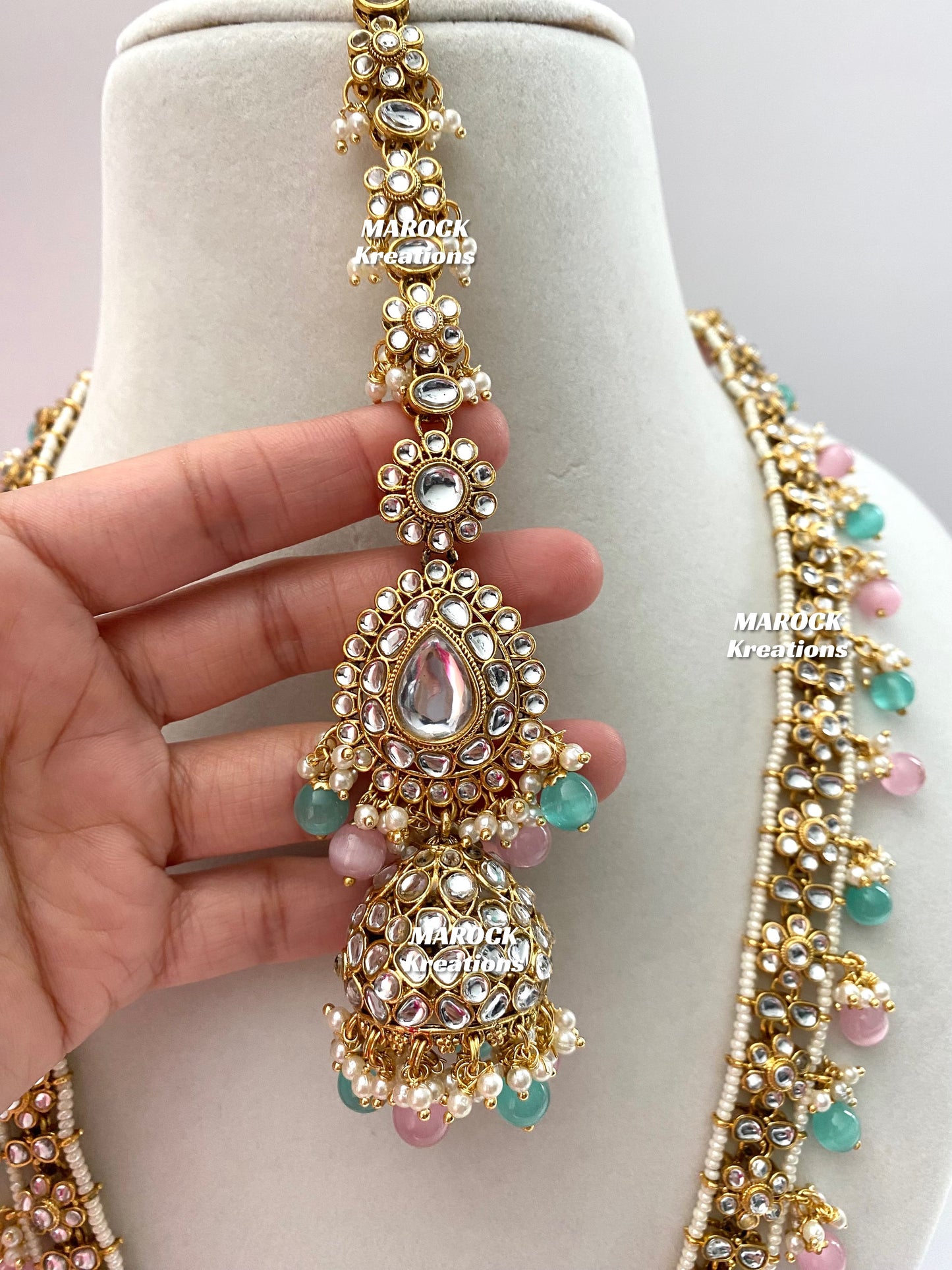 Premium Quality Kundan Bridal set/Indian bridal jewelry