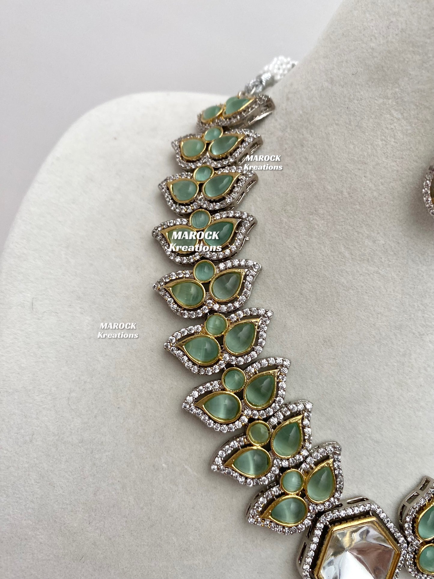 Katie Tyani inspired Premium Quality Kundan Statement Necklace set
