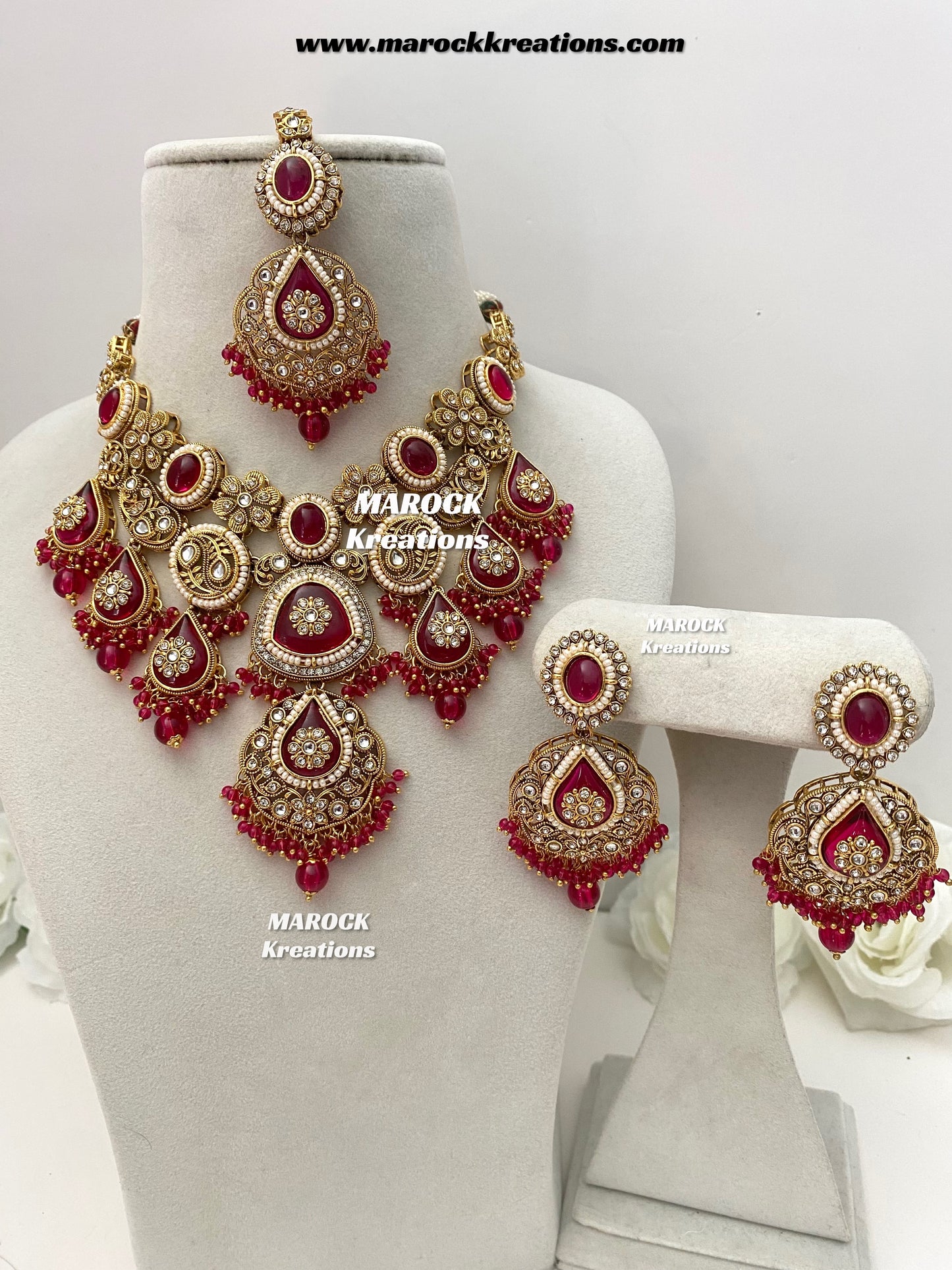 Rufsana Sabyasachi inspired Premium Quality Kundan statement necklace set