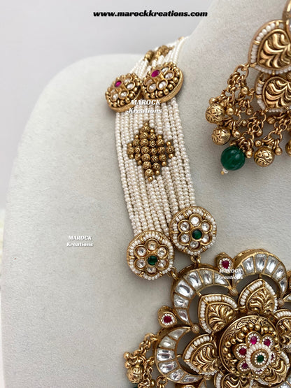 Premium Quality Gold plated Kundan exclusive Necklace set