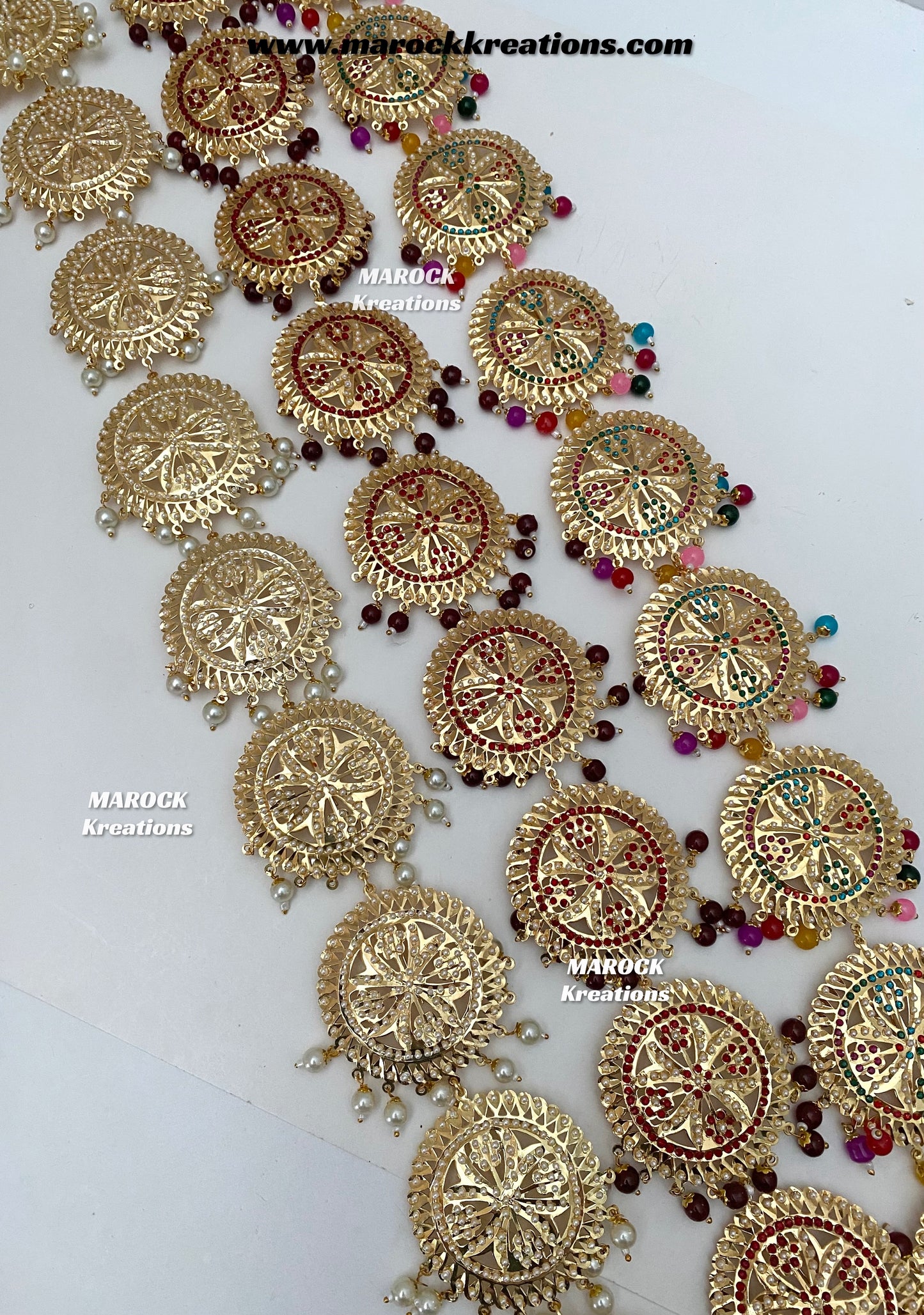 Gold plated Jadau Braid Jewelry/Choti