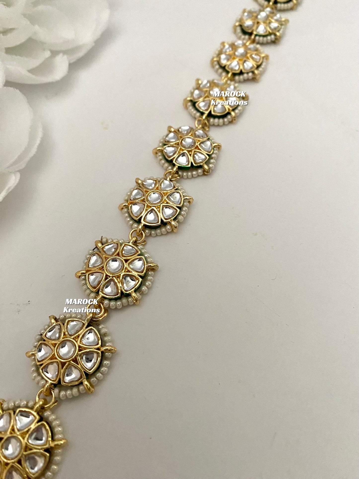 Thappa Kundan sheesh phool/head band/head piece