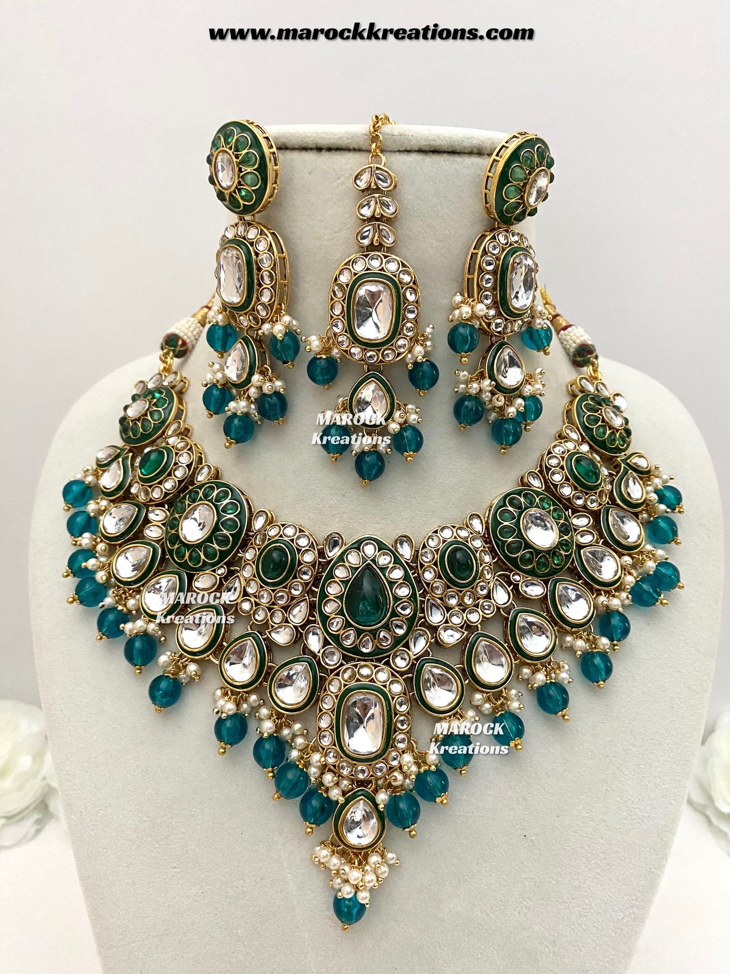 Premium Quality Kundan Statement Necklace set