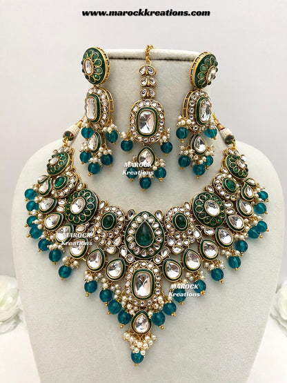 Premium Quality Kundan Statement Necklace set