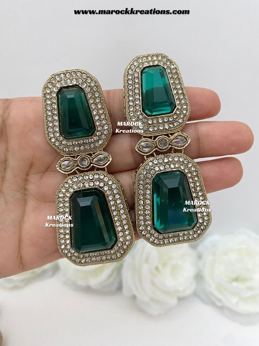 Himani Premium Quality Polki Statement Earrings