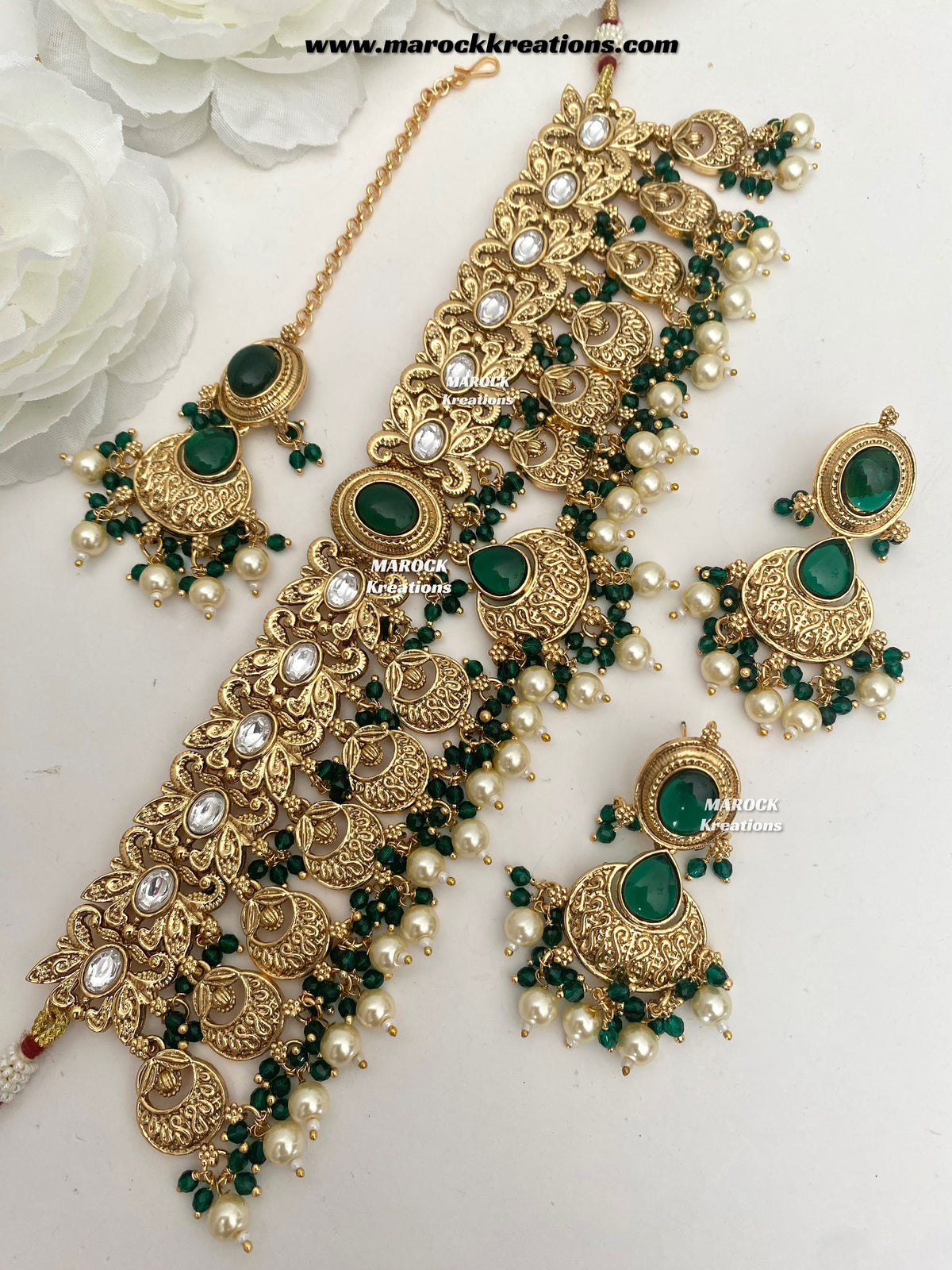 Zalifa Premium Quality Gold Plated choker set