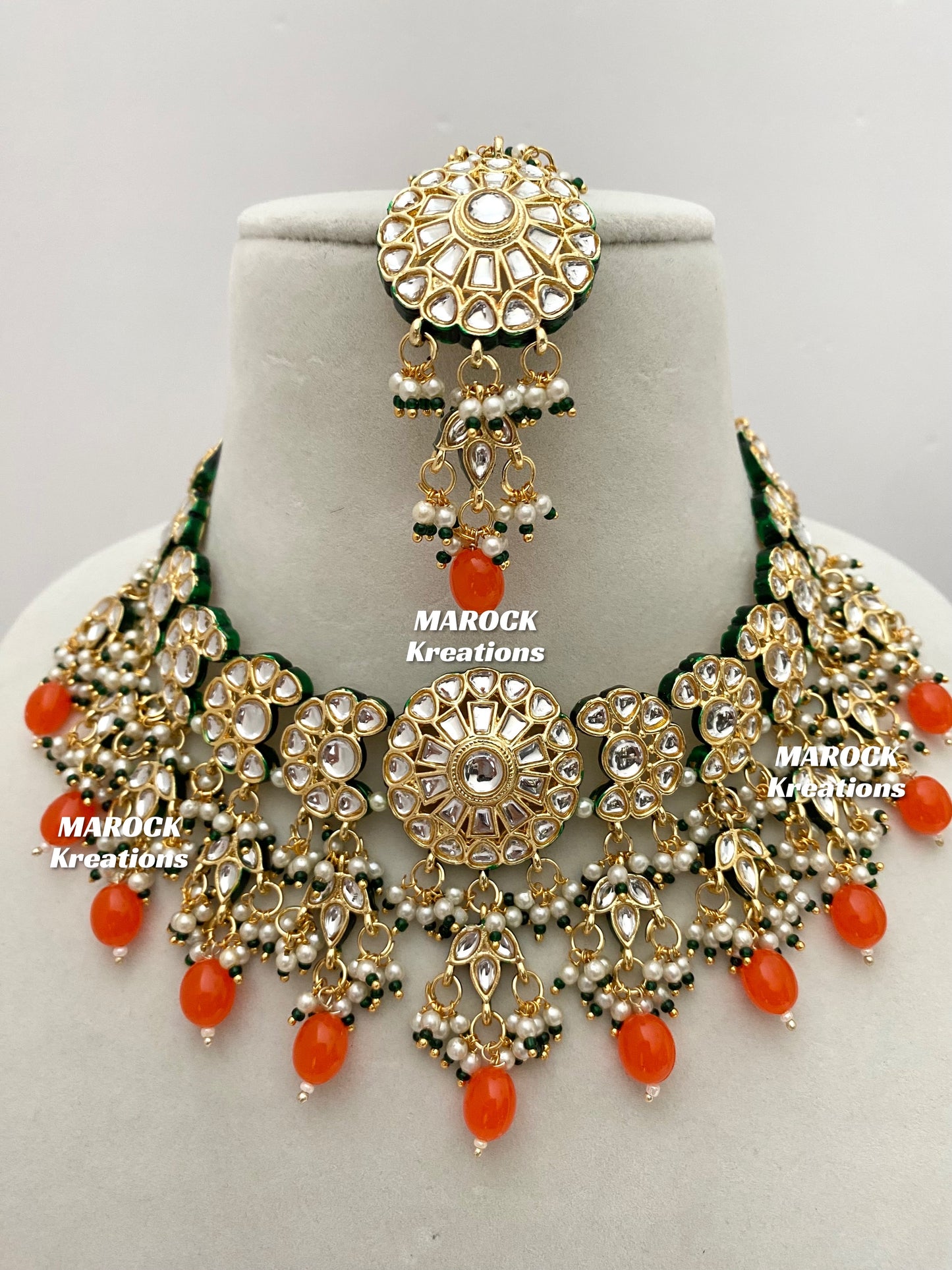 Premium Quality Thappa Kundan Statement Necklace sets