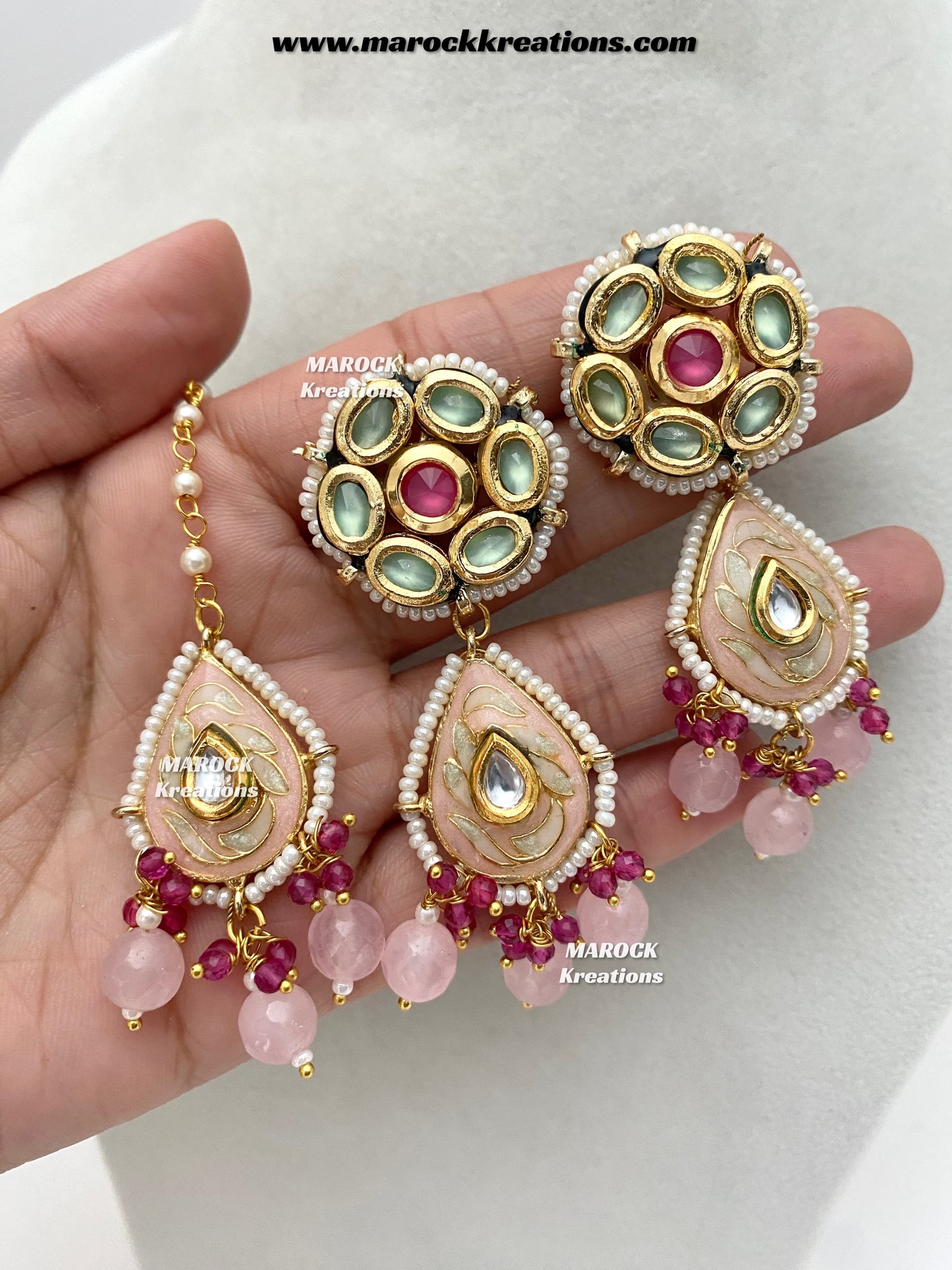 Natasha Premium Quality Kundan Meenakari Statement Choker set