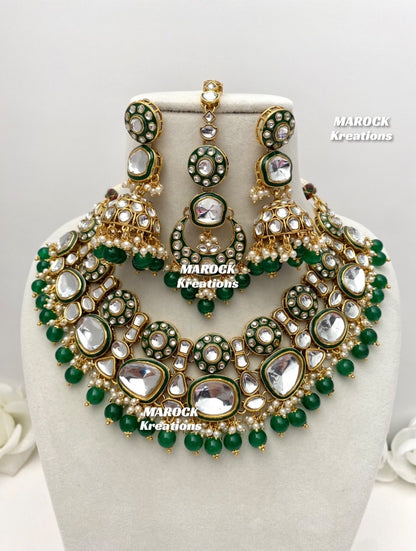 Salima Premium Quality Kundan Statement Necklace set