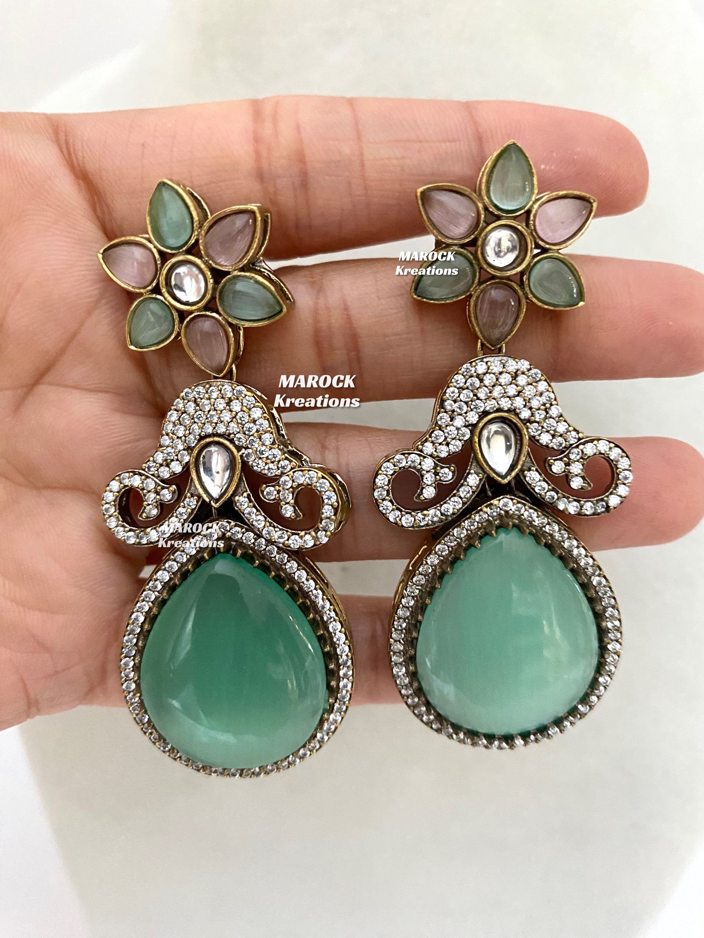 Freya Sabyasachi inspired Premium Quality Moissanite Kundan Necklace set