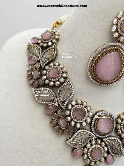 Angela Sabyasachi inspired Premium Quality Moissanite Kundan Necklace set