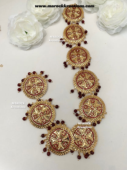 Gold plated Jadau Braid Jewelry/Choti