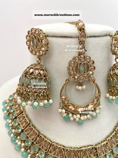 Alisha Antique Polki Choker/Necklace sets