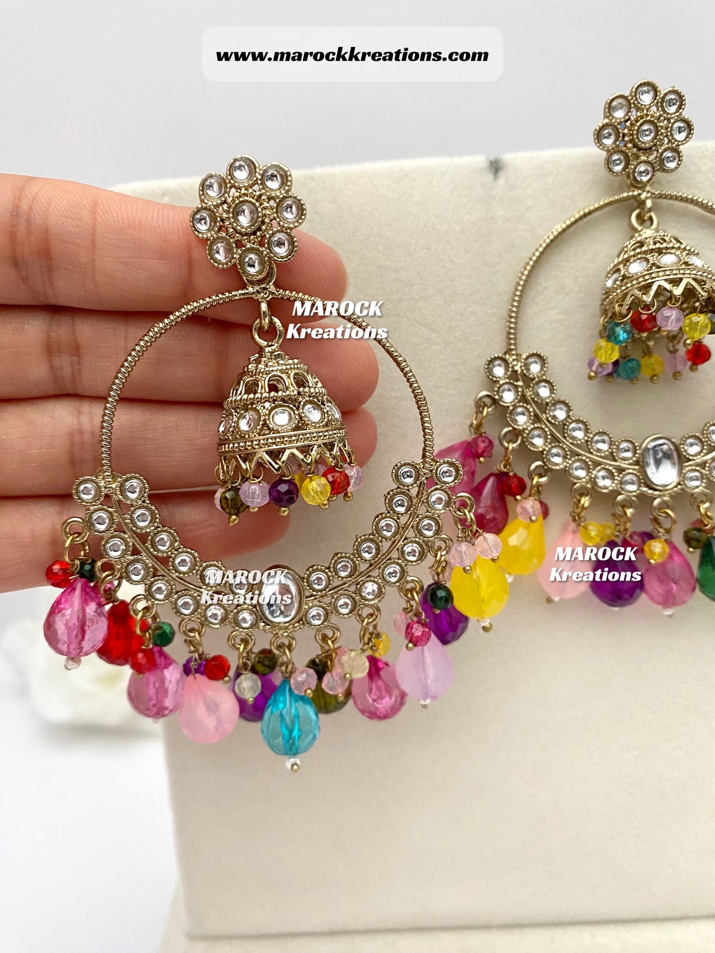 Kundan statement Earrings