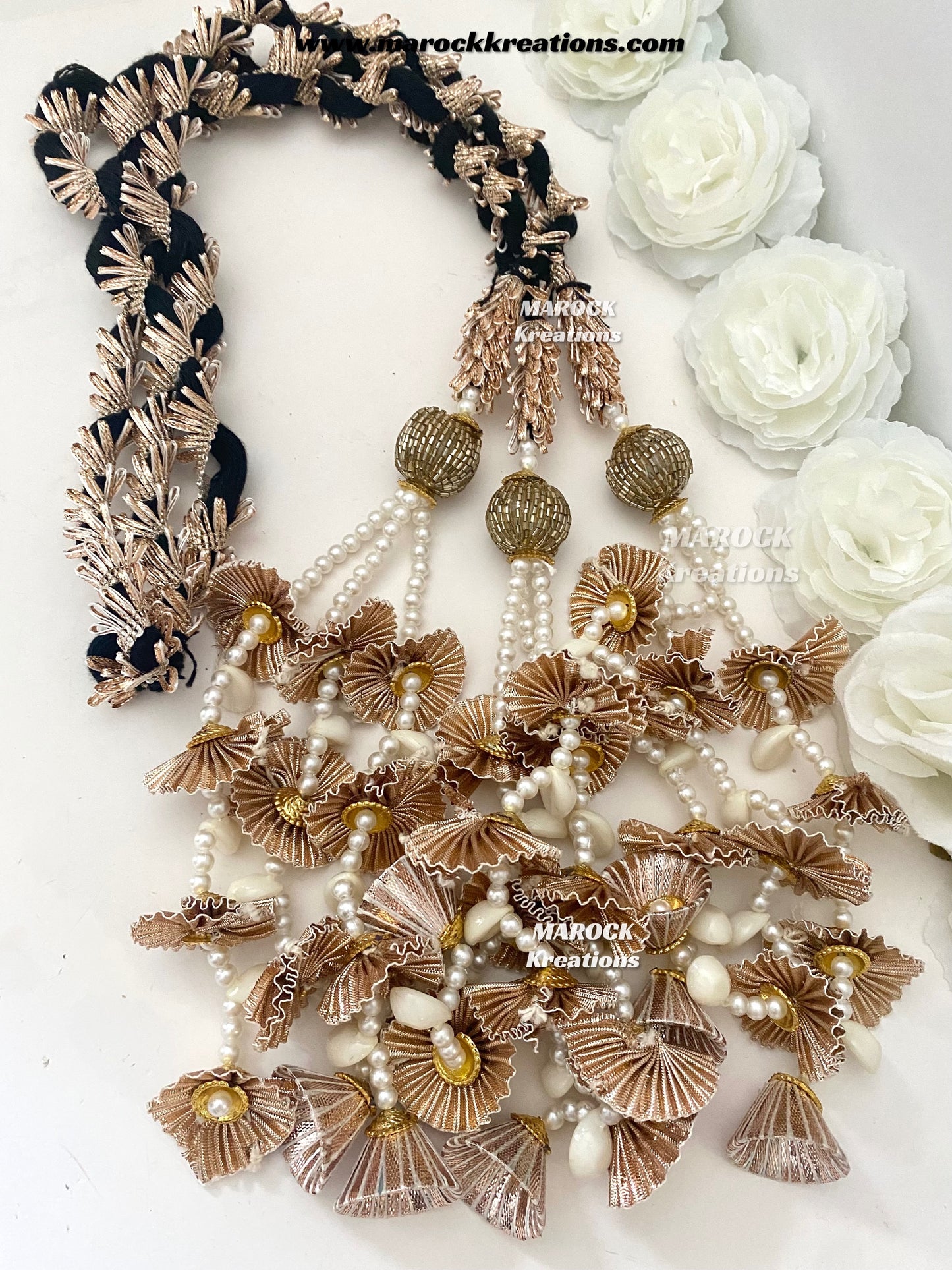 Traditional gotta patti Parandi with lace /Hair dori/Jago braid accessories