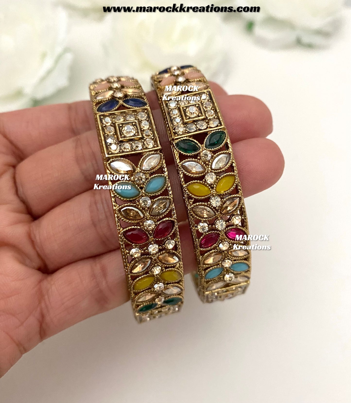 Antique Polki Bangles/Kade