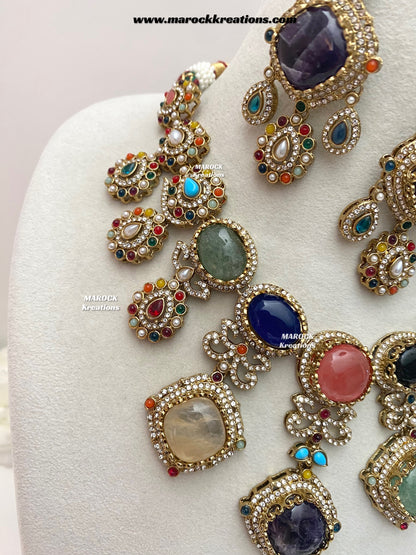 Niharika Sabyasachi inspired Premium Quality Kundan statement choker/necklace set