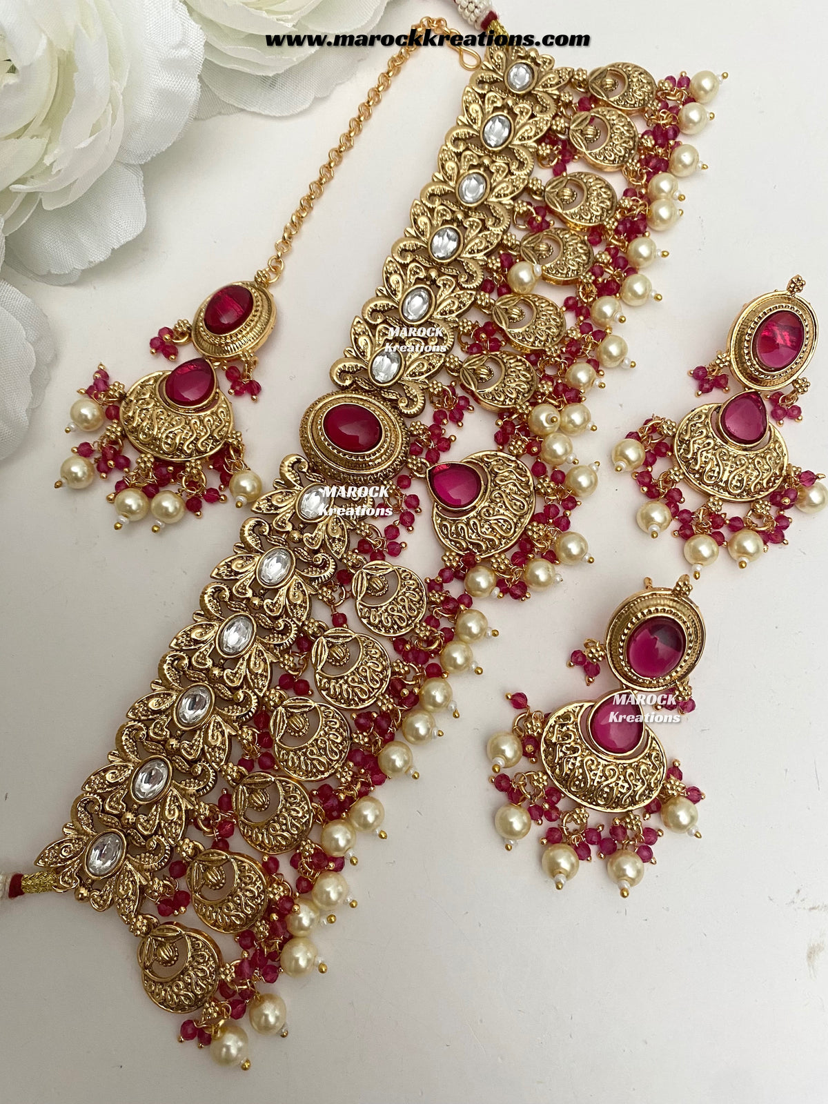 Zalifa Premium Quality Gold Plated choker set