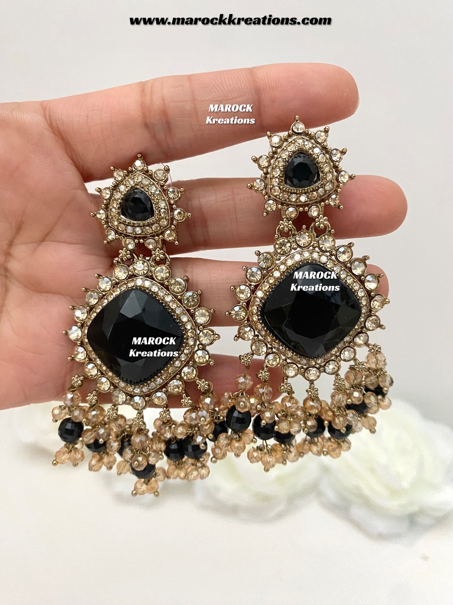 Shala Polki Statement Earrings