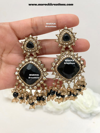 Shala Polki Statement Earrings