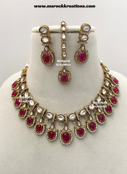 Areeba Kundan Necklace set
