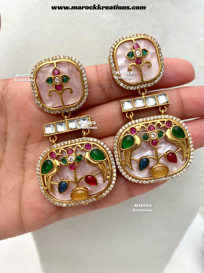 Swati Premium Quality sabyasachi inspired Statement kundan choker set