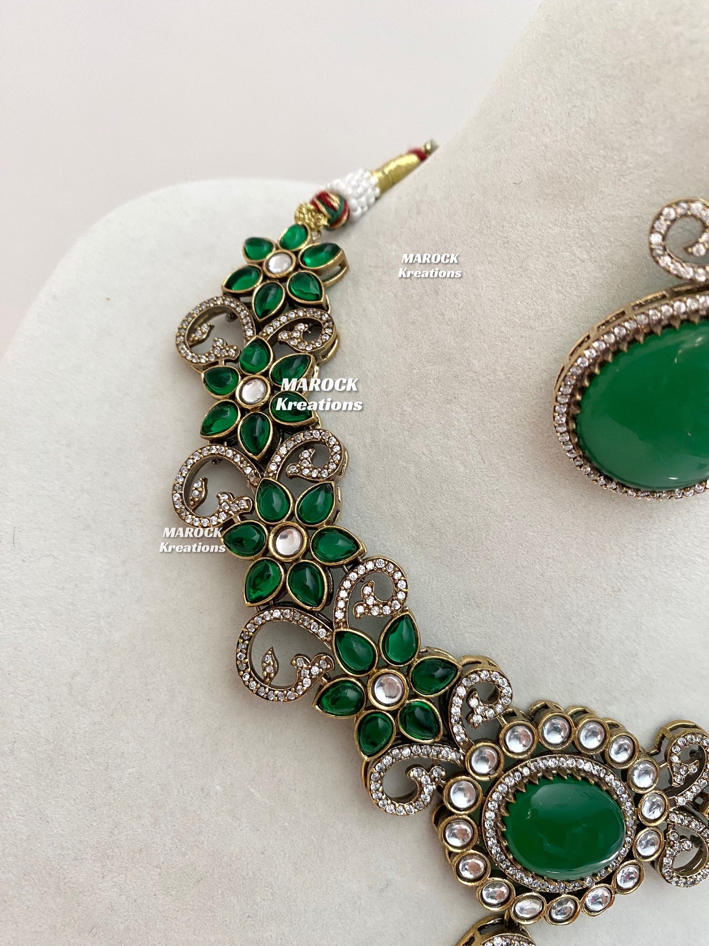 Freya Sabyasachi inspired Premium Quality Moissanite Kundan Necklace set