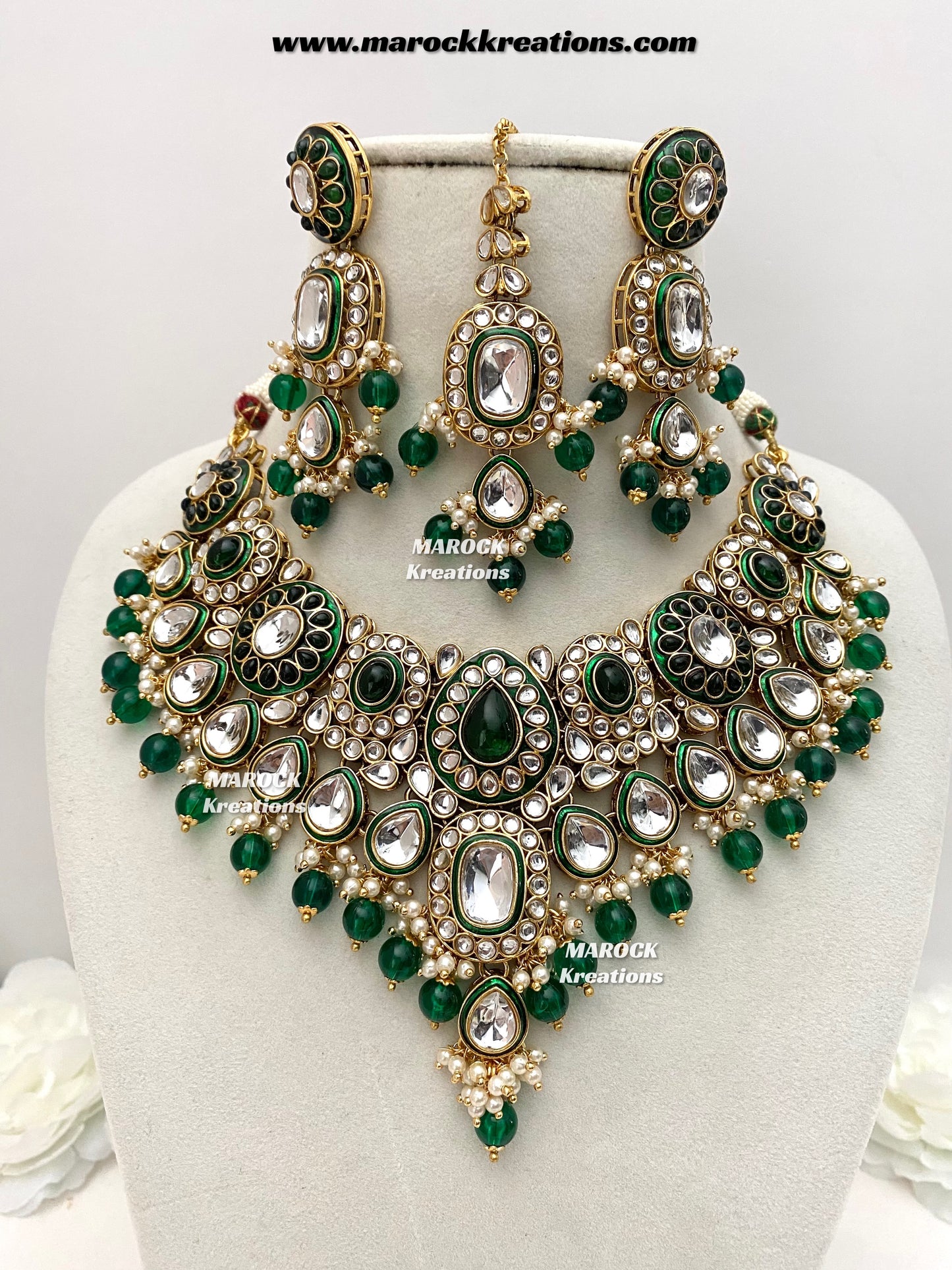 Premium Quality Kundan Statement Necklace set