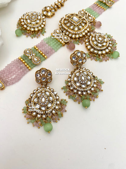 Simona Premium Quality Kundan Choker set