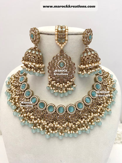 Aalia Antique Polki Necklace set