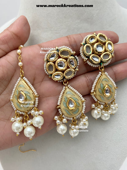 Natasha Premium Quality Kundan Meenakari Statement Choker set