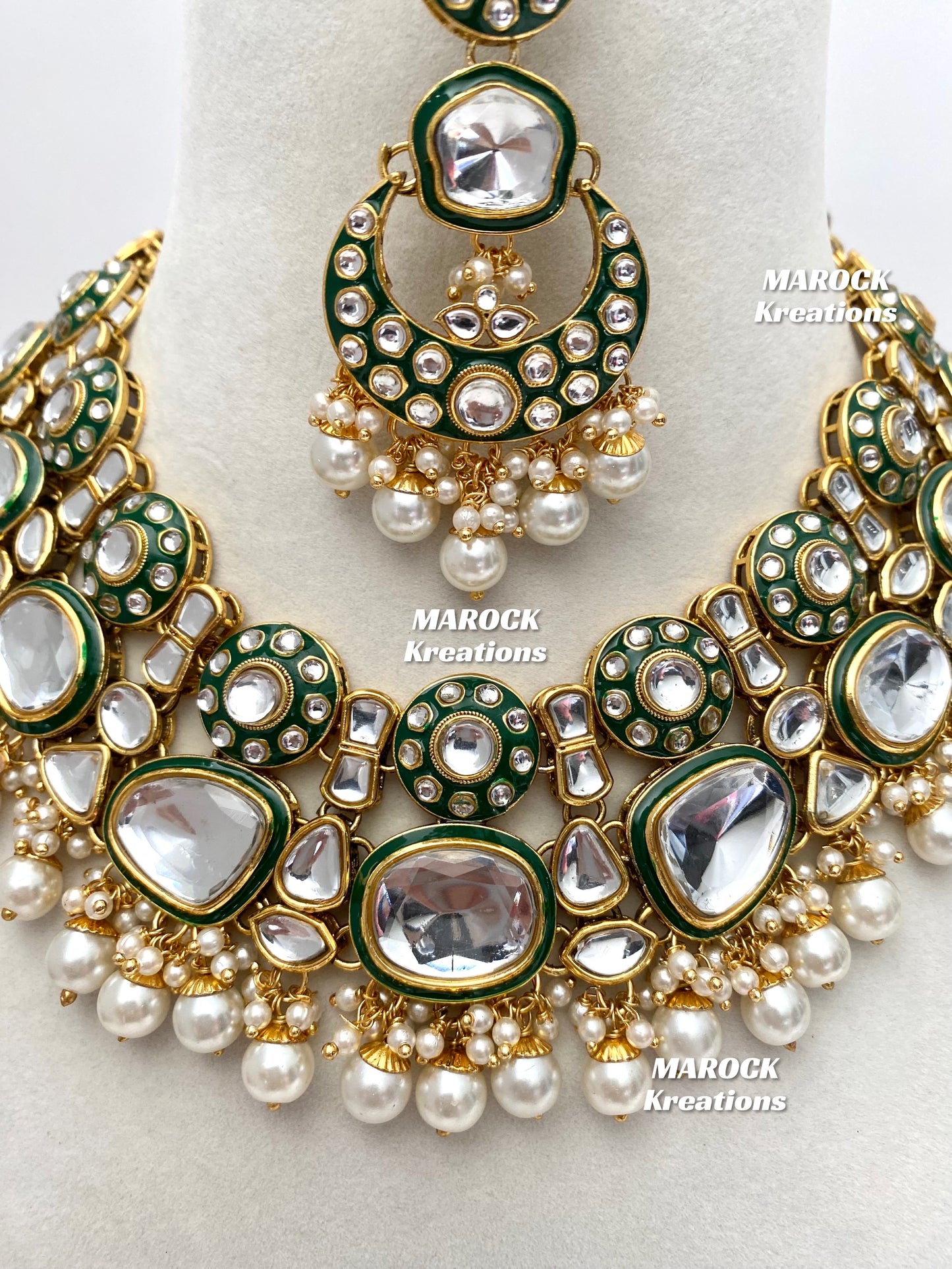 Salima Premium Quality Kundan Statement Necklace set