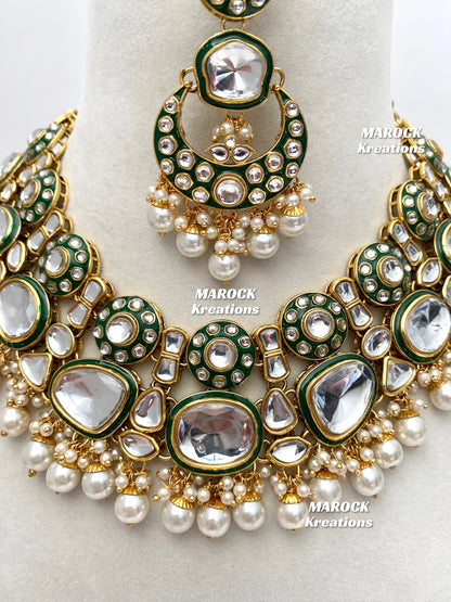 Salima Premium Quality Kundan Statement Necklace set