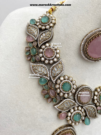 Angela Sabyasachi inspired Premium Quality Moissanite Kundan Necklace set