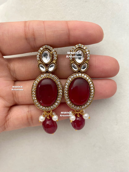 Danica Sabyasachi inspired Premium Quality Moissanite Kundan Statement Choker set