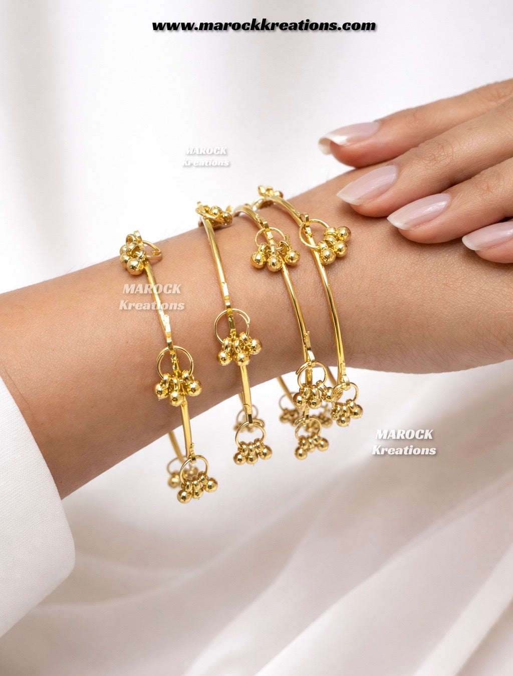 Farina Golden Kashmiri bangles (come in a pair-set of 2)