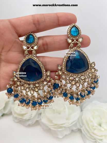 Lina Polki Statement Earrings