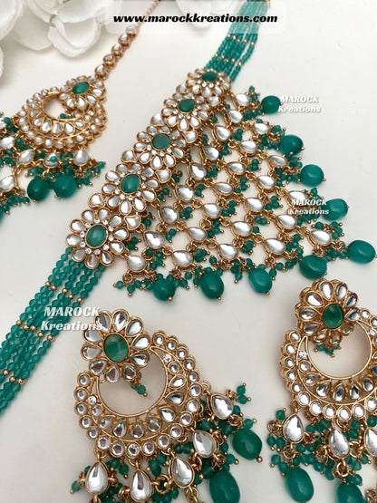 Yasmin premium quality Kundan Statement Choker set