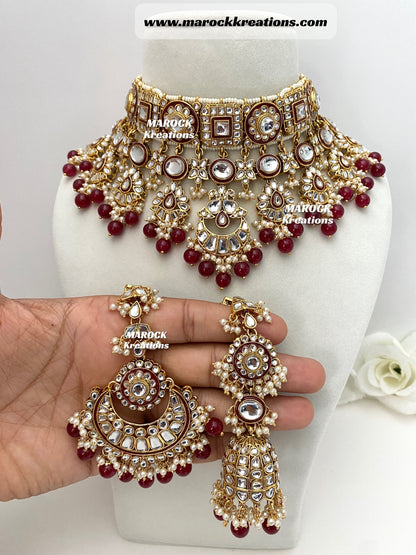 Mehak Premium Quality Kundan Statement Necklace set