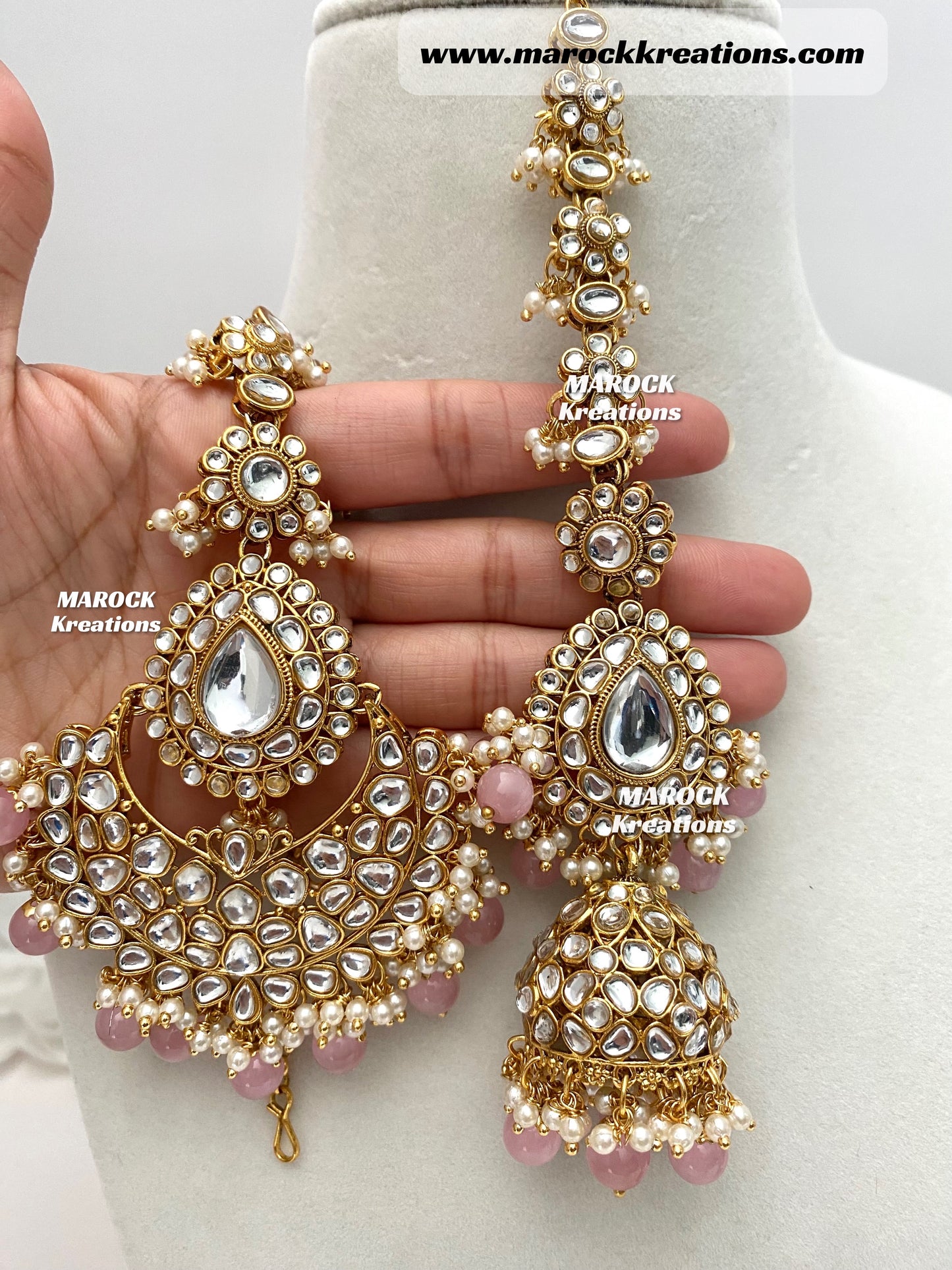 Reet Premium Quality Kundan Statement Necklace set/Bridal set