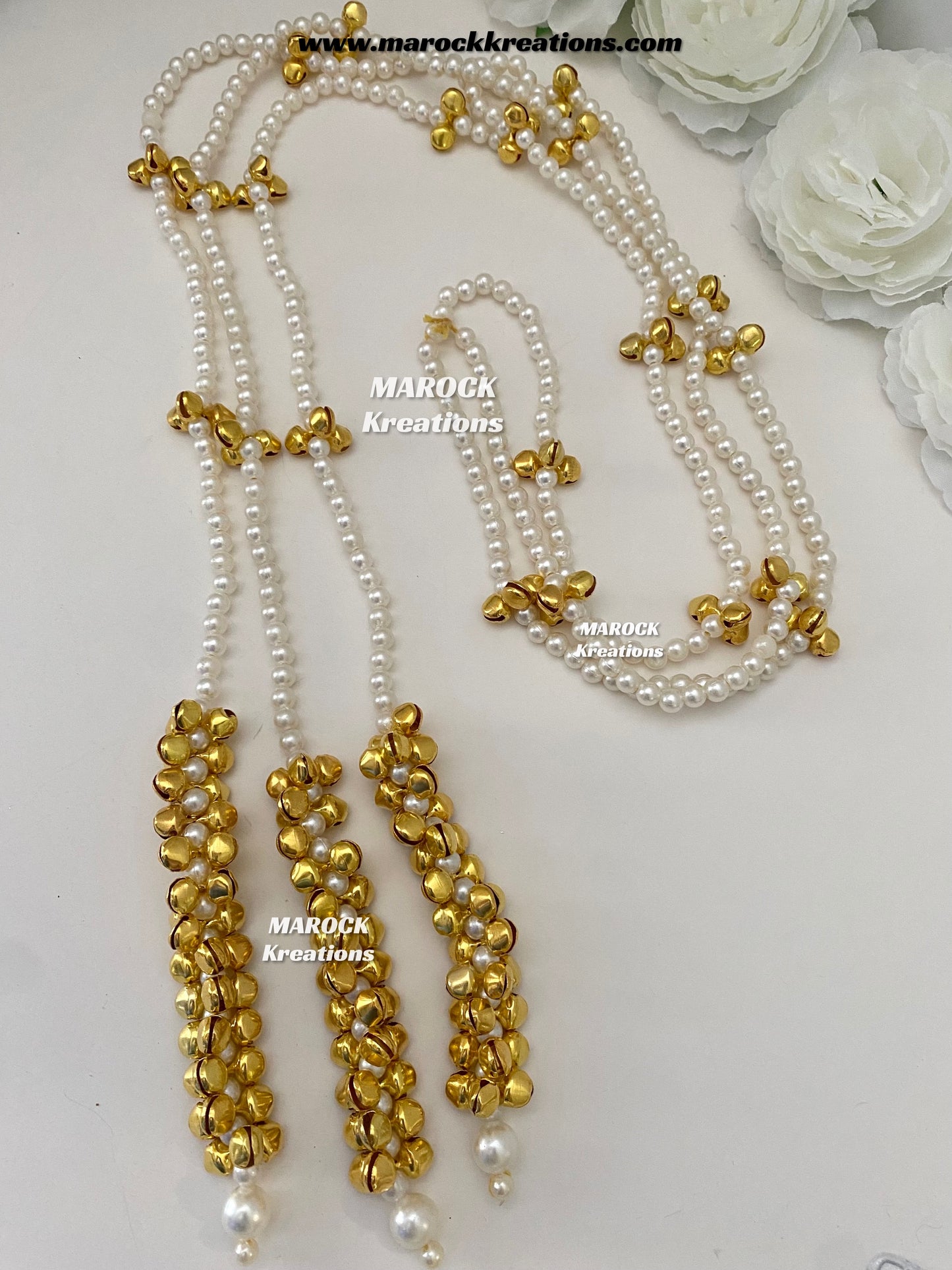 Kashmiri Paranda/Pearls and Ghungroo Paranda