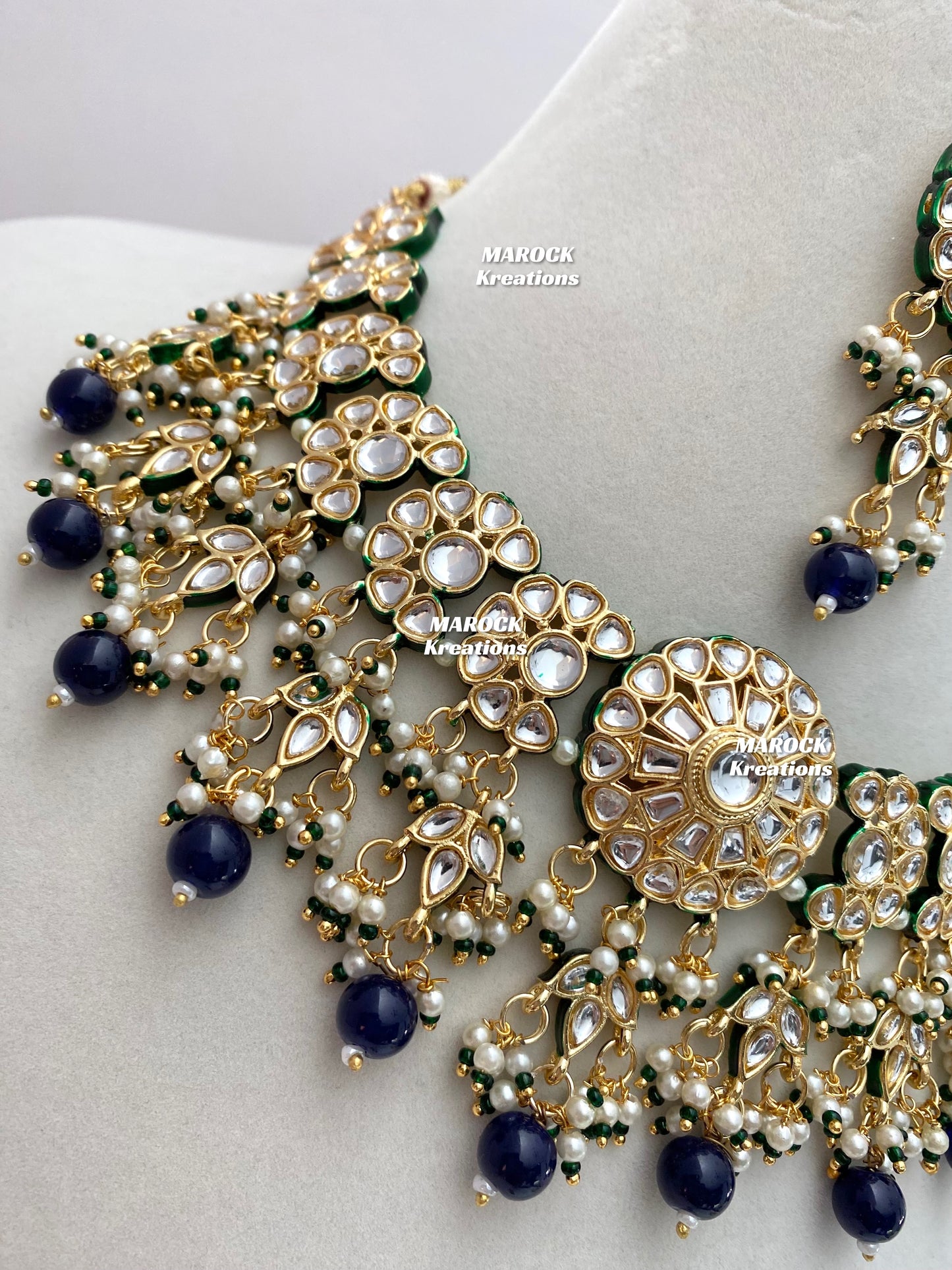 Premium Quality Thappa Kundan Statement Necklace sets