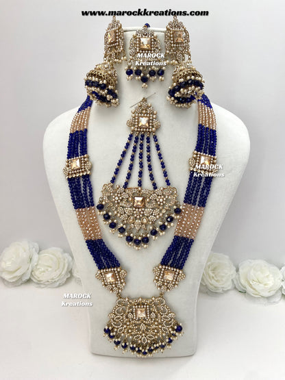 Sameena Premium Quality Pakistani Statement Rani haar set